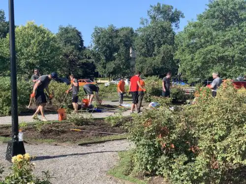 Athena Team at Rose garden