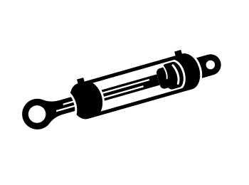 Hydraulic cylinder icon