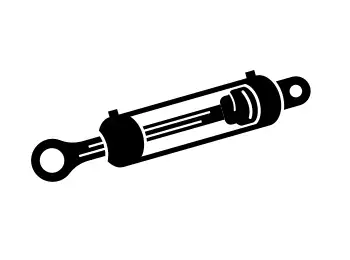 Hydraulic cylinder icon