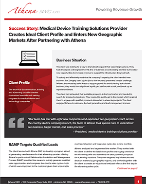 medical device training provider case study