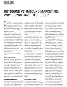 Outbound Vs. Inbound Marketing; Why Do You Have to Choose? (Athena Article Featured in BoxScore Magazine)