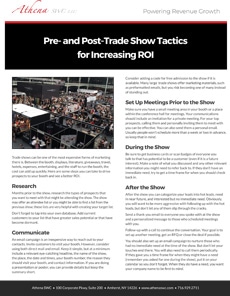 Pre- and Post-Trade Show Tactics for Increasing Your ROI