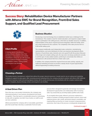 Rehabilitation Company Case Study Preview
