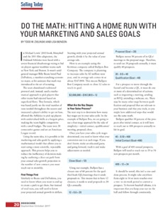 “Do The Math: Hitting A Home Run With Your Marketing and Sales Goals” Preview